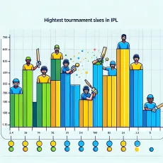 Highest tournament sixes in ipl